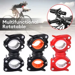 Bicycle Light Bracket Bike Lamp Holder LED Torch Headlight Pump Stand Quick Release Mount 360 Degree Rotatable Bike Accessories