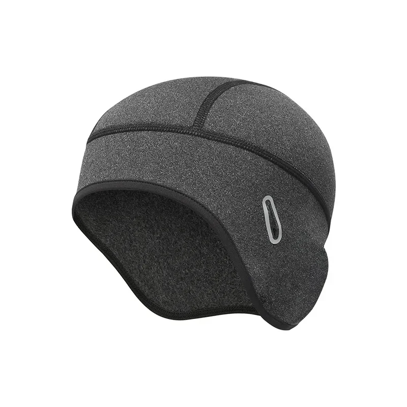 Winter Cycling Warm Cap MTB Helmet Liner Fleece Skull Hat Thermal Men Women Running Skiing Eyeglass Hole Windproof Headwear