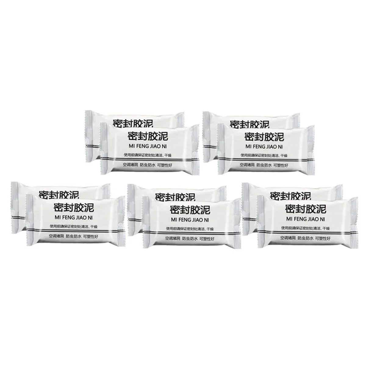 

ABQR 10PCS Super Diamond Mud Seal, New Type White Seal Putty Waterproof Duct Seal Repair Sealing Clay