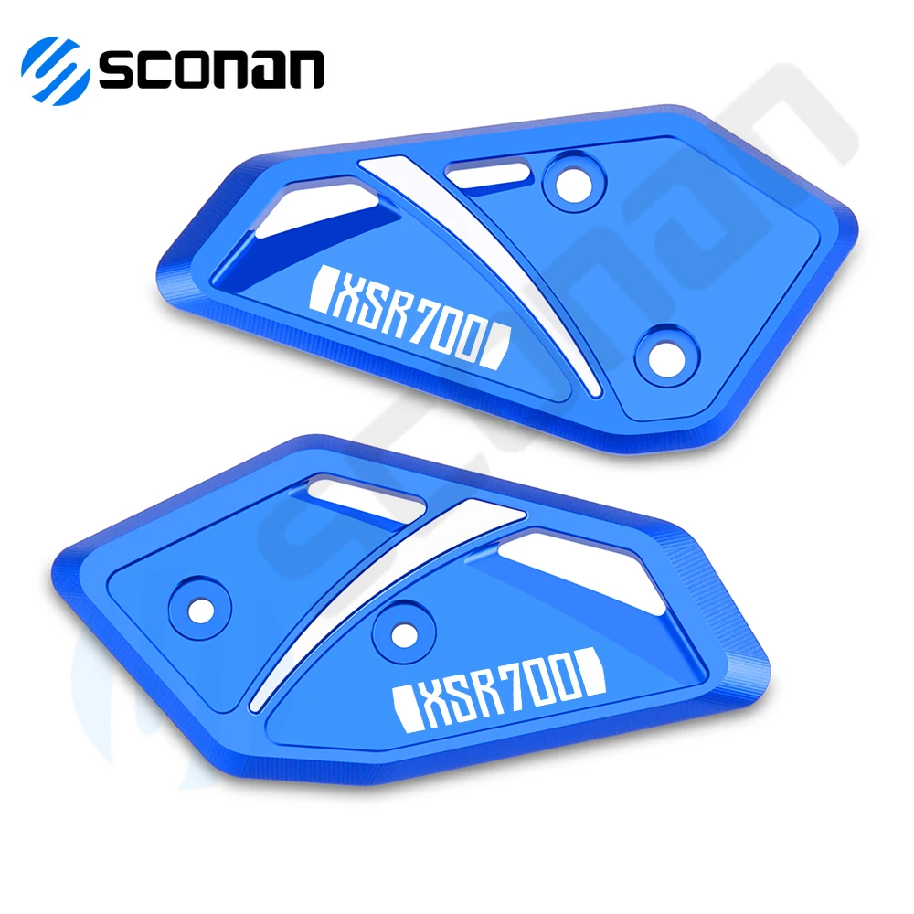 

Motorcycle Aluminum Footrest Pedal Foot Peg Heel Plates Guard Cover Protector For YAMAHA XSR 700 XSR700 xsr700 2015-2024