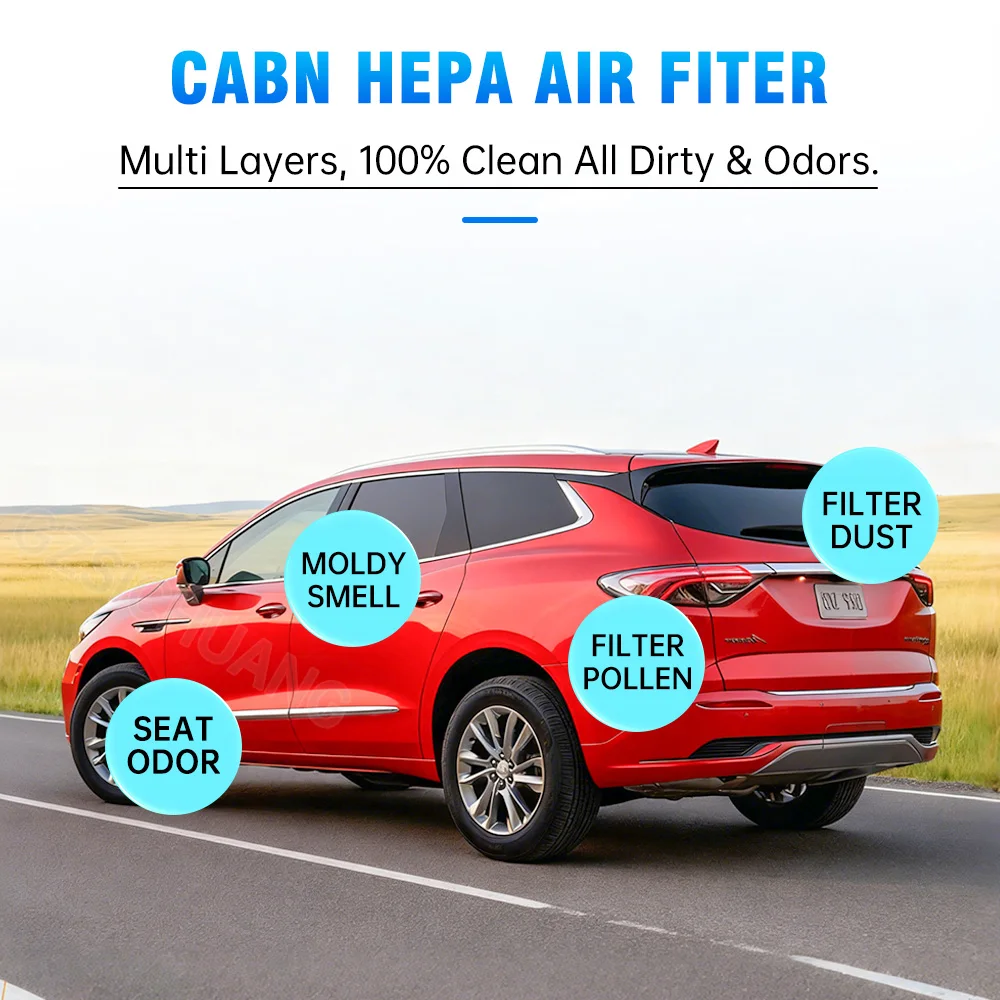 Filtre de climatisation d'habitacle à charbon actif pour voiture, accessoires d'intérieur pour Buick Enclave Encore GX Envision Envista LaCrosse