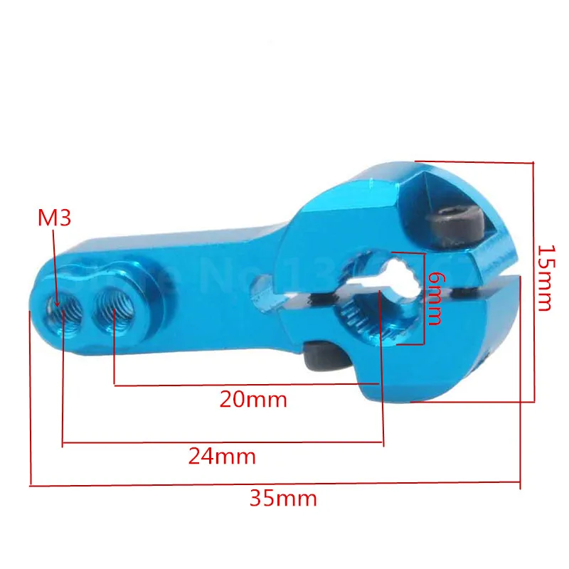 2Pcs Aluminum Alloy Servo Motor Arm Horn 23T For 1/8 1/10 Scale Models RC Car Remote Control Cars Baja HSP HPI