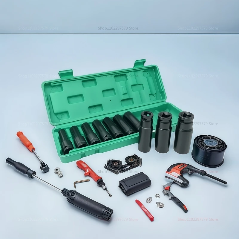 10피스 1/2인치 드라이브 메트릭 임팩트 소켓 세트, 공압 공구 수리 자동차 정비소용 딥 유니버셜 소켓