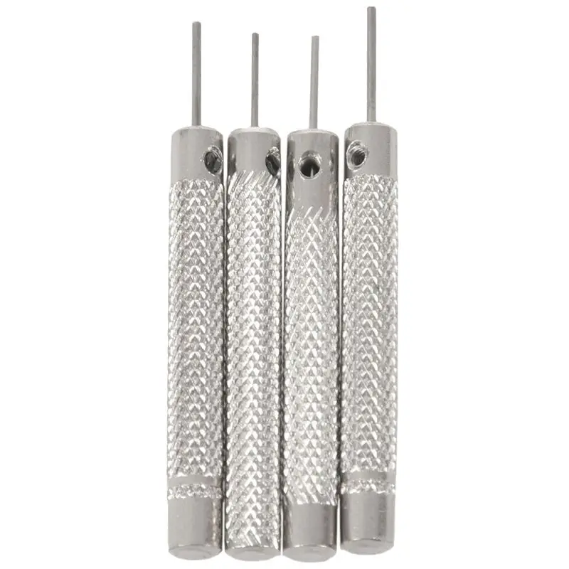 เครื่องมือถอดสลักนาฬิกา A95D-4Pcs ขนาด 0.7 มม./0.8 มม./0.9 มม./1.0 มม. สำหรับสายนาฬิกาข้อมือเหล็ก