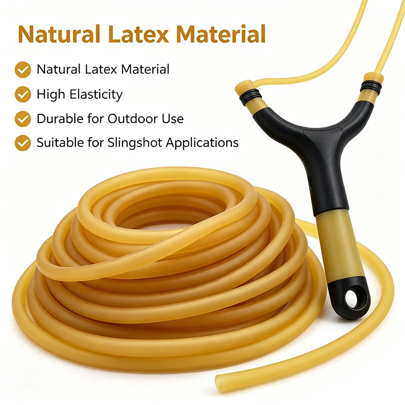 Natural Latex Rubber Hoses Antifreeze Tension Rope High Resilient Elastic Tube for DIY Handcraft Model Toy Production
