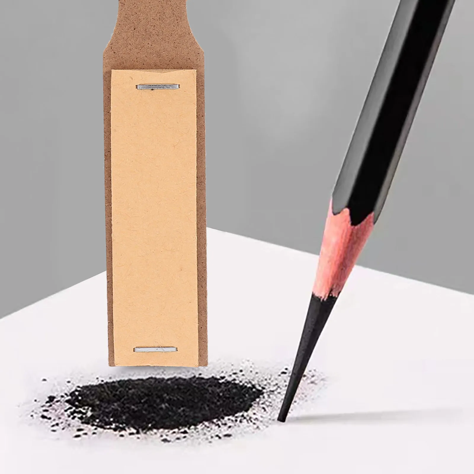 10Pcs Sandpaper for Drawing Pencil Tips Multi-Use Sketching Tool Smooth Blending Surface for Artists Portable Art Supplies