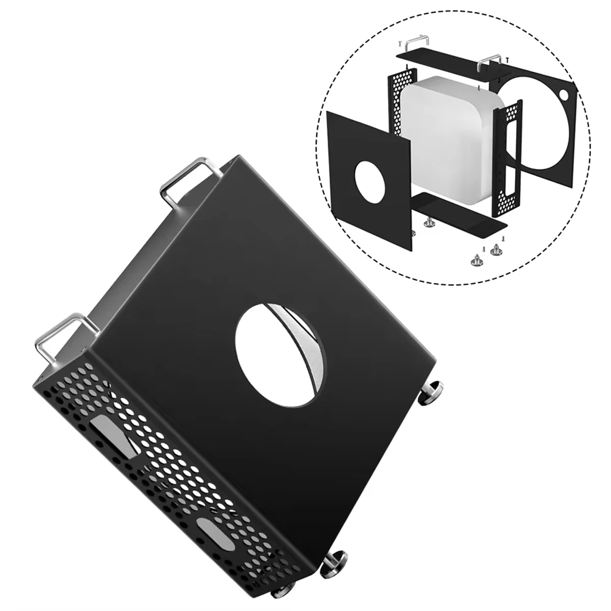 

FUFU For Mini / Pro Aluminum Alloy Vertical Stand with Heat Dissipation Dustproof Shockproof Protective Case