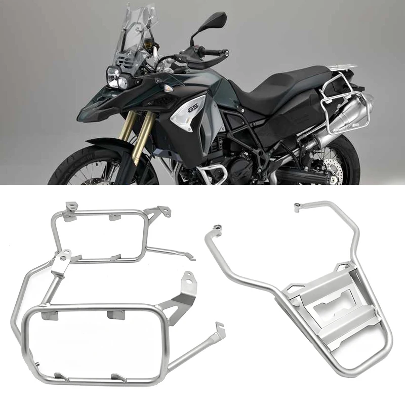 ل BMW F800GS F800 GS F 800GS 2024 2025 دراجة نارية الملحقات السرج الجانب الأدوات بين قوسين العلوي حالة الأمتعة العديلات الرف