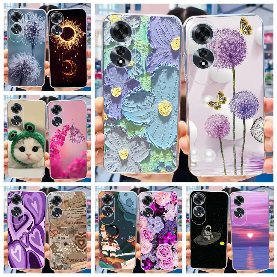 For Oppo A60 Case 2024 New Fashion Painted Cover Soft Silicone Phone Case For Oppo A60 A 60 OppoA60 CPH2631 Fundas 6.67'' Bumper