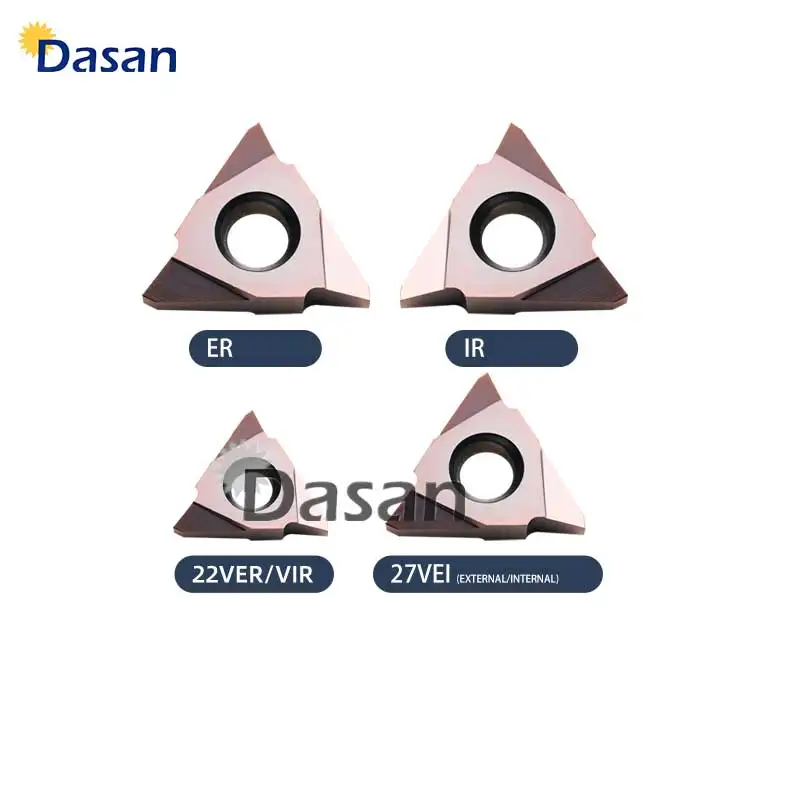 10pcs 22VER 22VIR 27VEI 5TR 6TR 7TR 8TR 9TR 10TR 12TR Carbide Inserts CNC Lathe Cutter Threading Blade Tools for SER2525M22-V