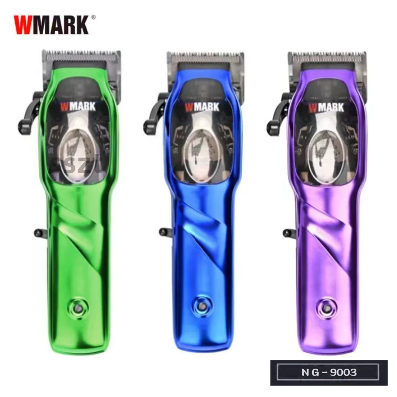 2024 WMARK NG-9003 High Speed Professional Hair Clipper Microchipped Magnetic Motor 10000RPM 9V Motor With Charge Stand