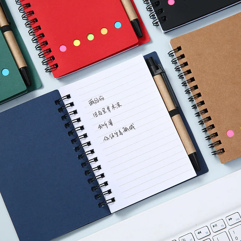Sticky Notes Kraft Paper Loose Coil Book Error Self-adhesive Detachable Memo Notebook Notebook Ledger