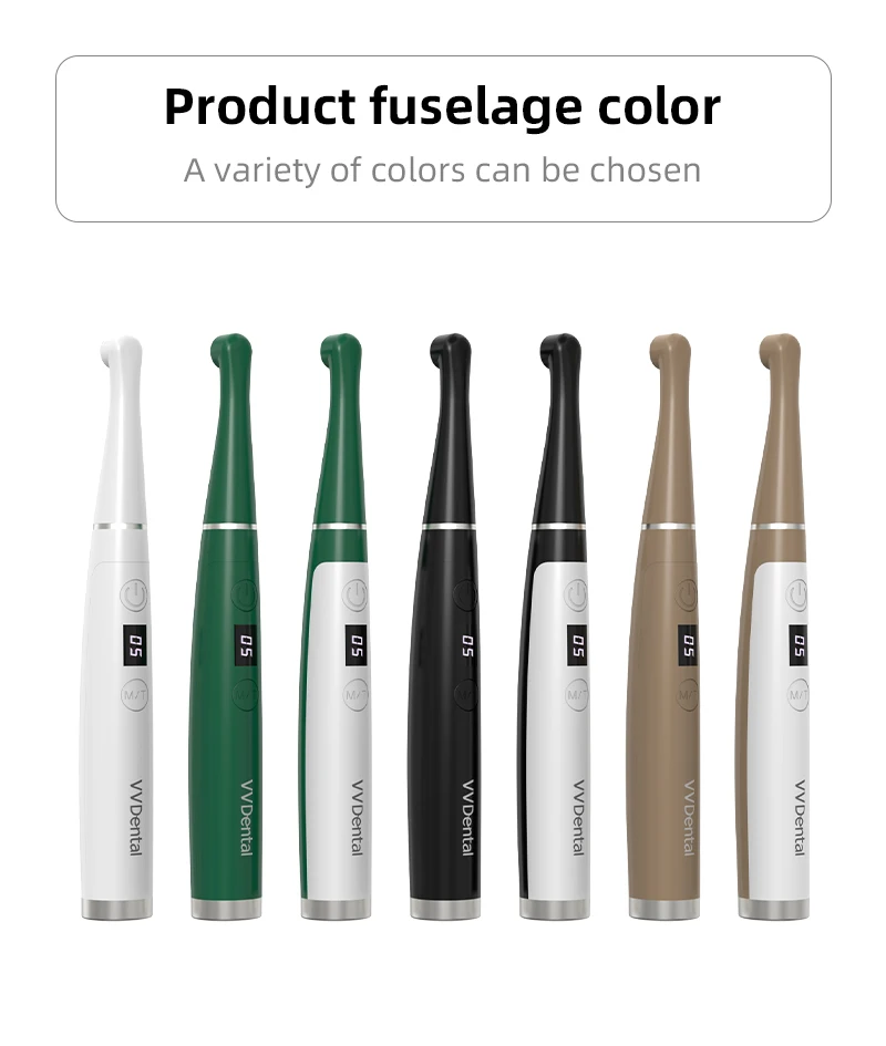 VV Dental 110 V-240 V kabelloses Aushärtungslicht, 7 Farben, Zahnarzt, kabellose LED-Lampe, 1 Sekunde Aushärtung, 458 nm, 1200–2500 mW/c ㎡ – Detail 11