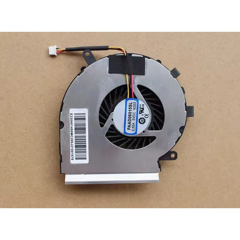 Replacement Laptop CPU Cooling Fan 3-Pins for AAVID THERMALLOY PAAD06015SL 0.55A 5VDC N303