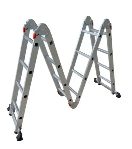 4-in-1 Aluminum Telescoping Ladder Convertible Step/Extension/Stair/Scaffold 330lbs Heavy-Duty Portable Folding Ladders for Home