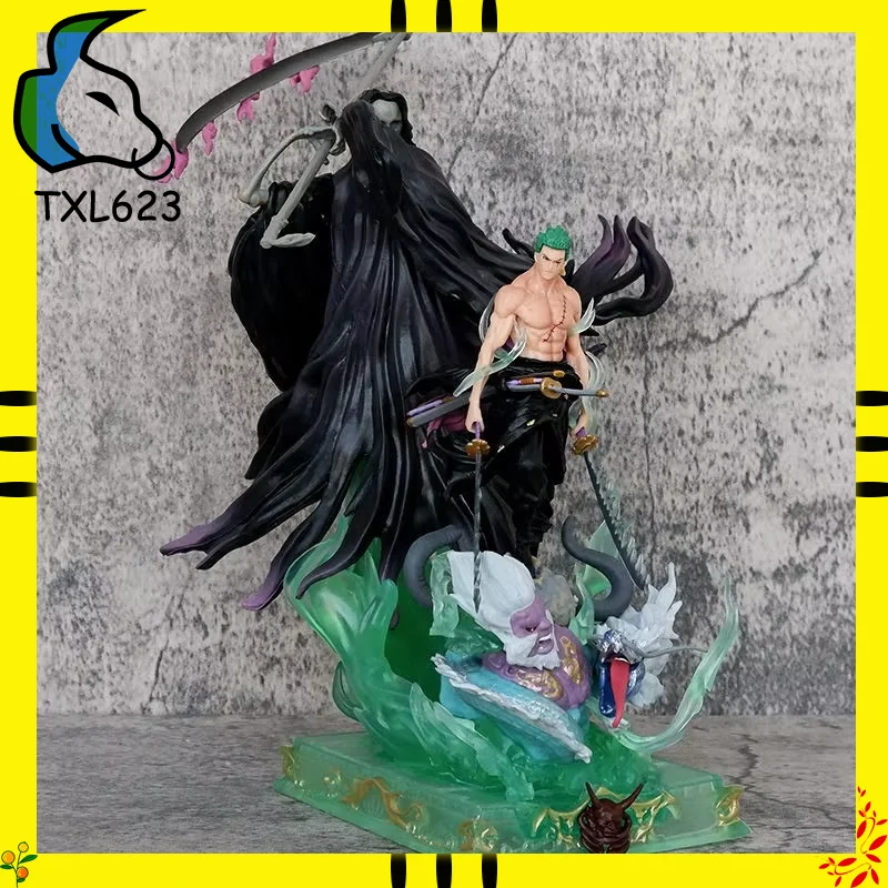 

One Piece 23cm Action Figure - Zoro's Oni-Giri Anime Model Statue Collectible Desktop Decoration Ornament for Fans