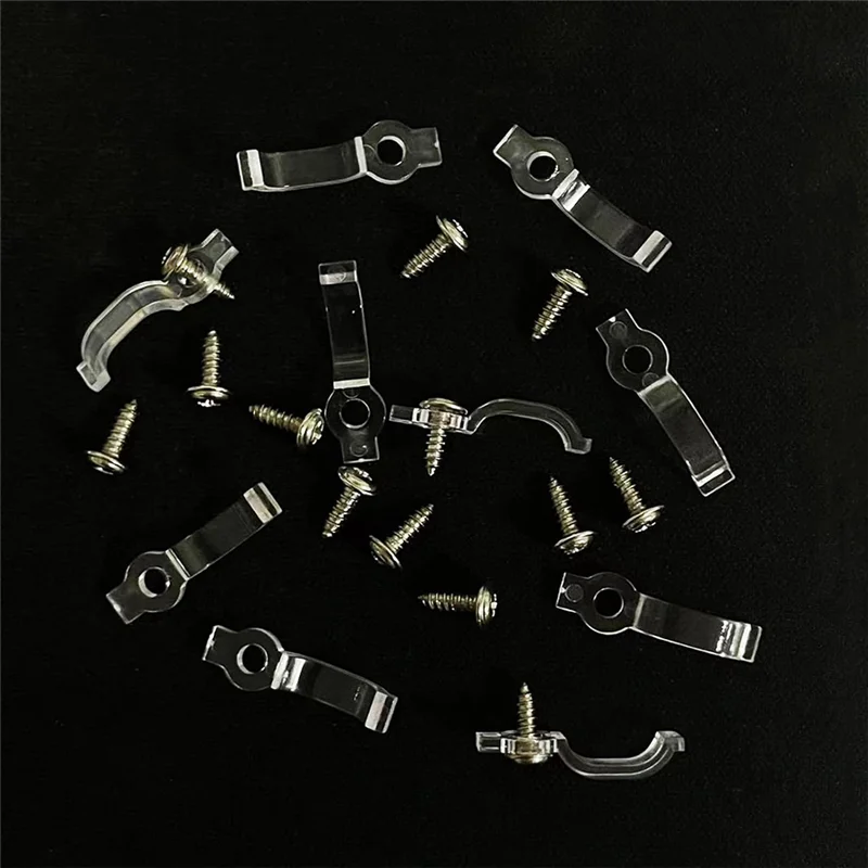 B84B-For LED Strip Mounting Clips(100Pcs) For 10Mm Wide For LED Light Strips Waterproof Strip Lights
