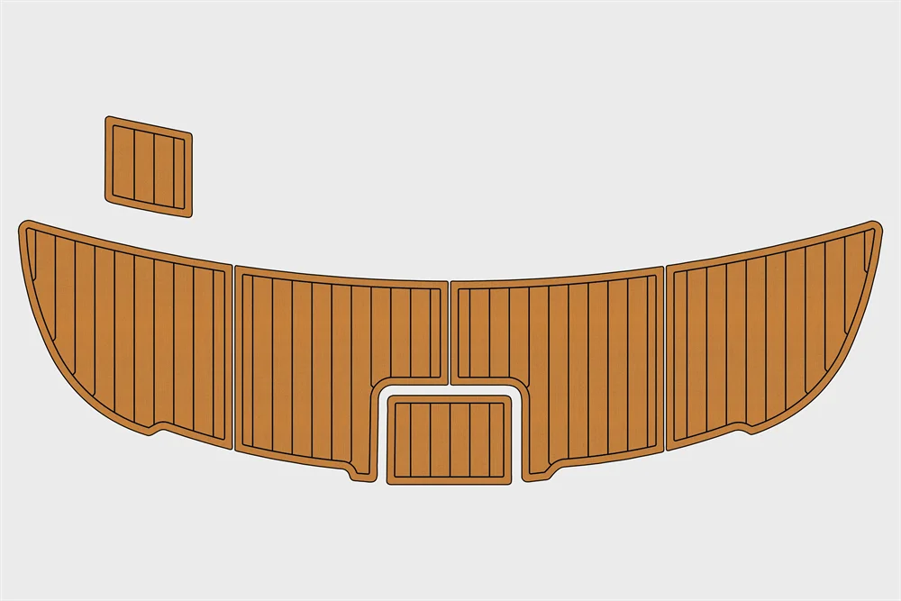 Eva foam Fuax teak seadek marine floor For 2013-2014 Chaparral 370 Signature Swim Platform 1/4