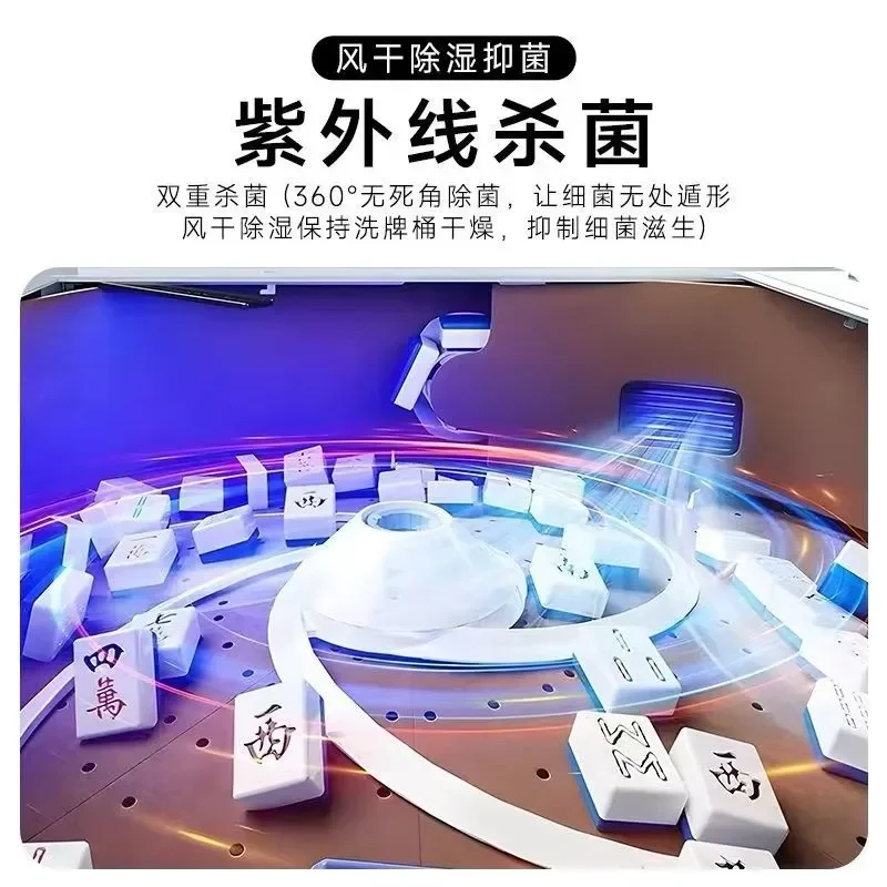 Fully Automatic Folding Mahjong Table Electric Roller Coaster Style Home Use Compact Design for Game Room Entertainment