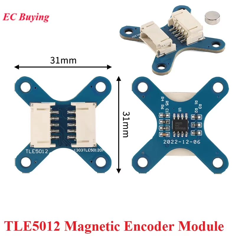5Pcs/1pc AS5600 Magnetic Encoder Module TLE5012 MT6701 MT6816 MT6826S AK09911C 3144E Hall Sensor Induction Control Door Switch