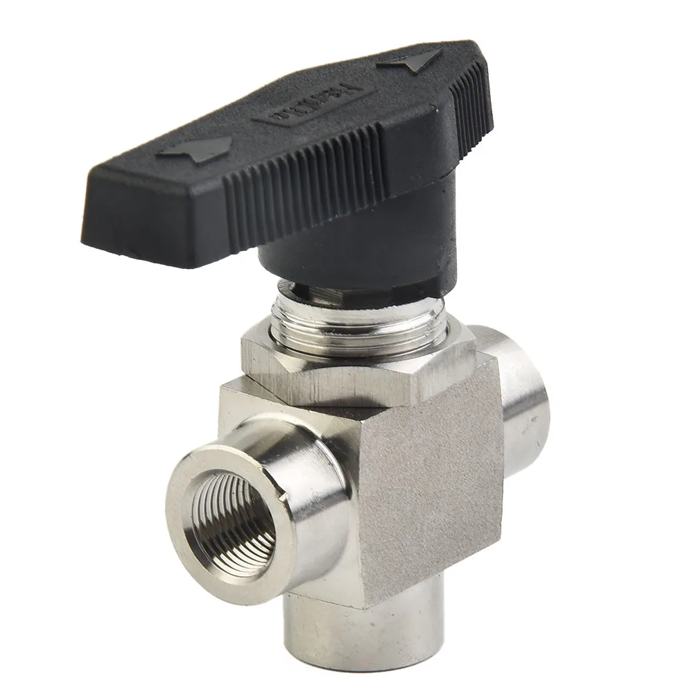 Compact Structure Light Weight And Easy Assembly Small Size Ball Valve 3 Way BSPP G1/2 G1/4 Inch Female Thread Valve For Water