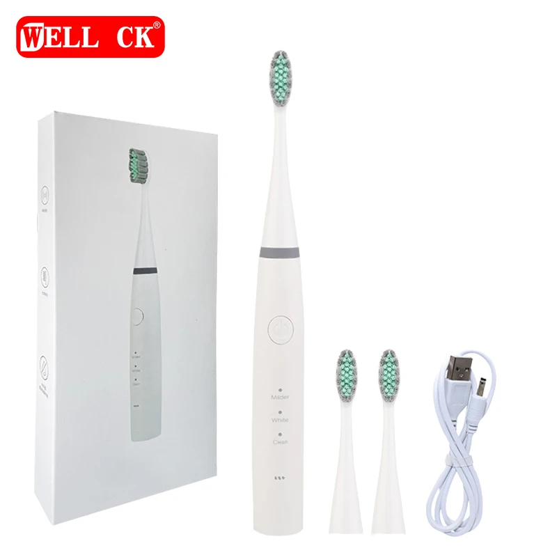 

Intelligent Timing Reminder Sonic Electric Toothbrush USB Fast Charge Whole Body Wash Adult Soft Hair Cleaning