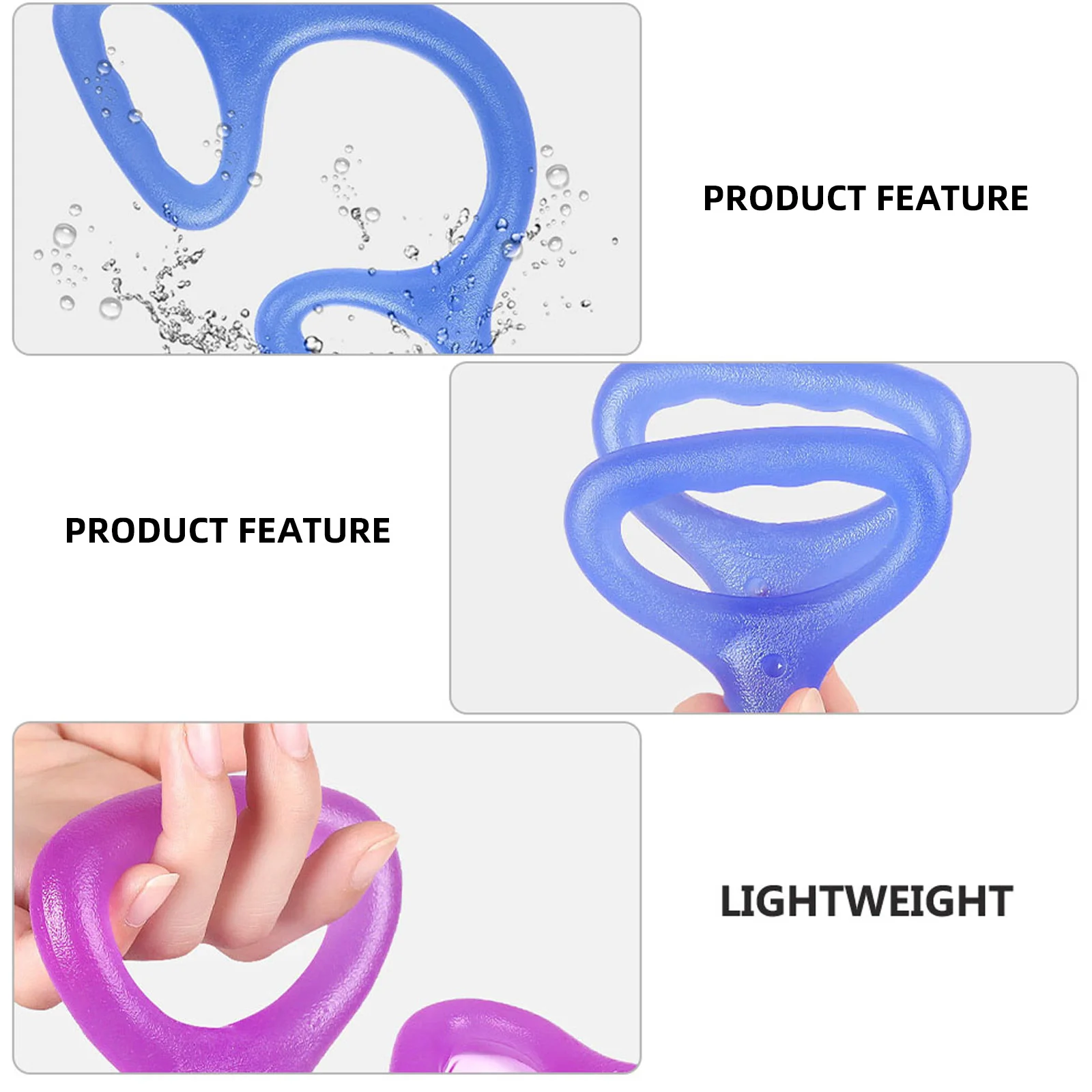 

2 Pieces Professional Pull Bands Elastic Resistance Band Washable Fitness Band Lightweight Exercise Equipment Pull Bands