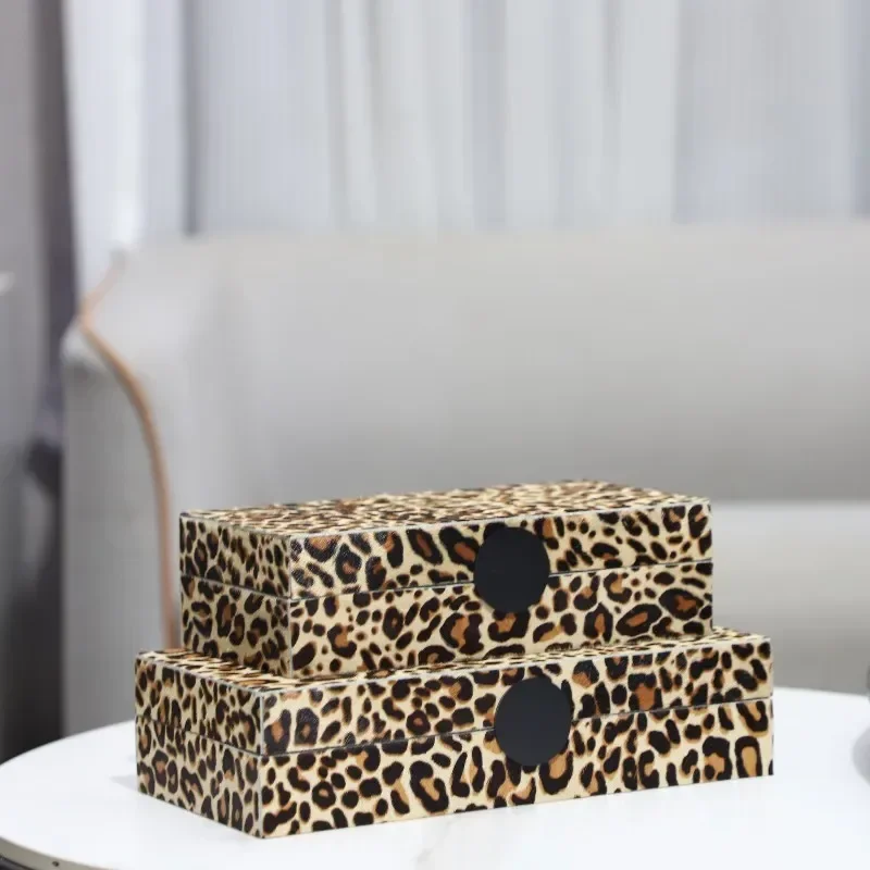 Modern Simple High End Horsehair Jewelry Storage Box Decorative Ornament for Bedroom Dresser Home Jewelry Organization