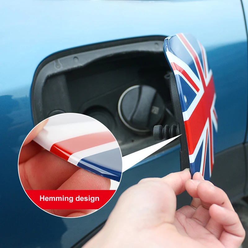 

For Mini Cooper Countryman F60 Auto Styling Accessories Union Jack Checker Fuel Tank Cap Protective Case Cover Sticker Housing