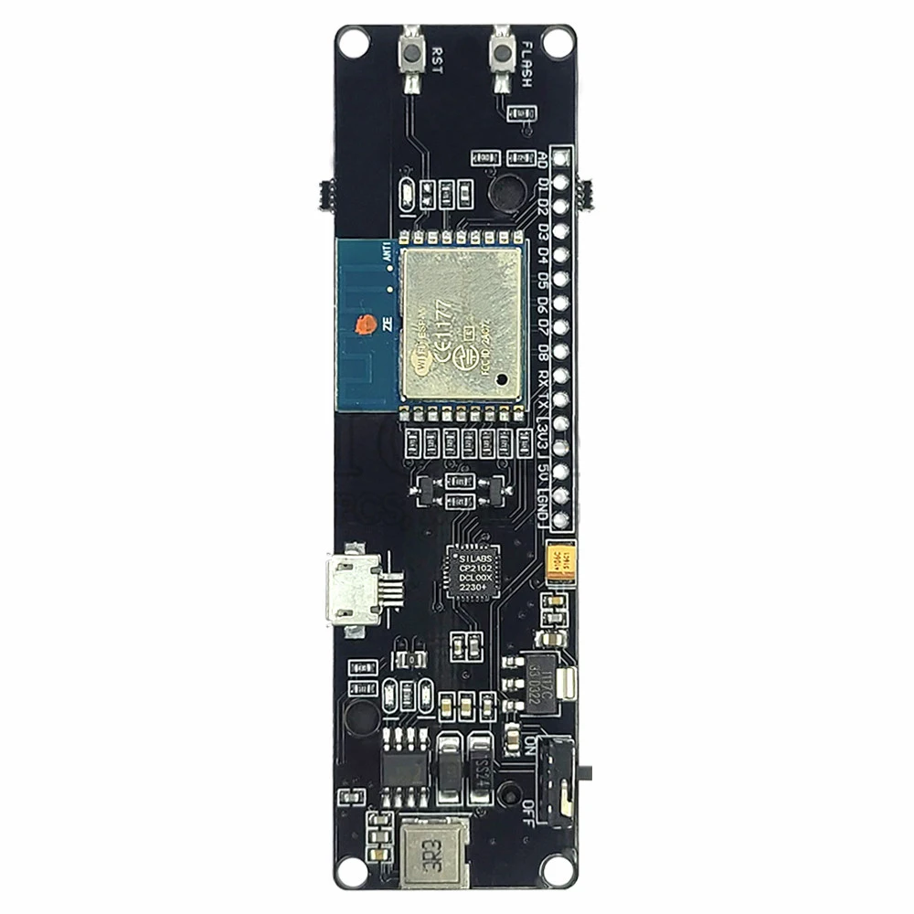 ESP8266 WIFI Module D1 MINI Development Board with 18650 Battery Holder Box Kit ESP-02 CP2102 USB Micro