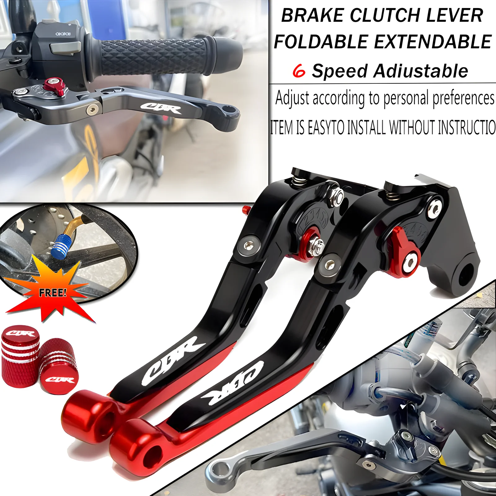 

Motorcycle CBR600RR Brake Clutch Levers For Honda CBR 600 RR CBR600 RR 2003-2006 2004 2005 CNC Brake Clutch Lever ﻿