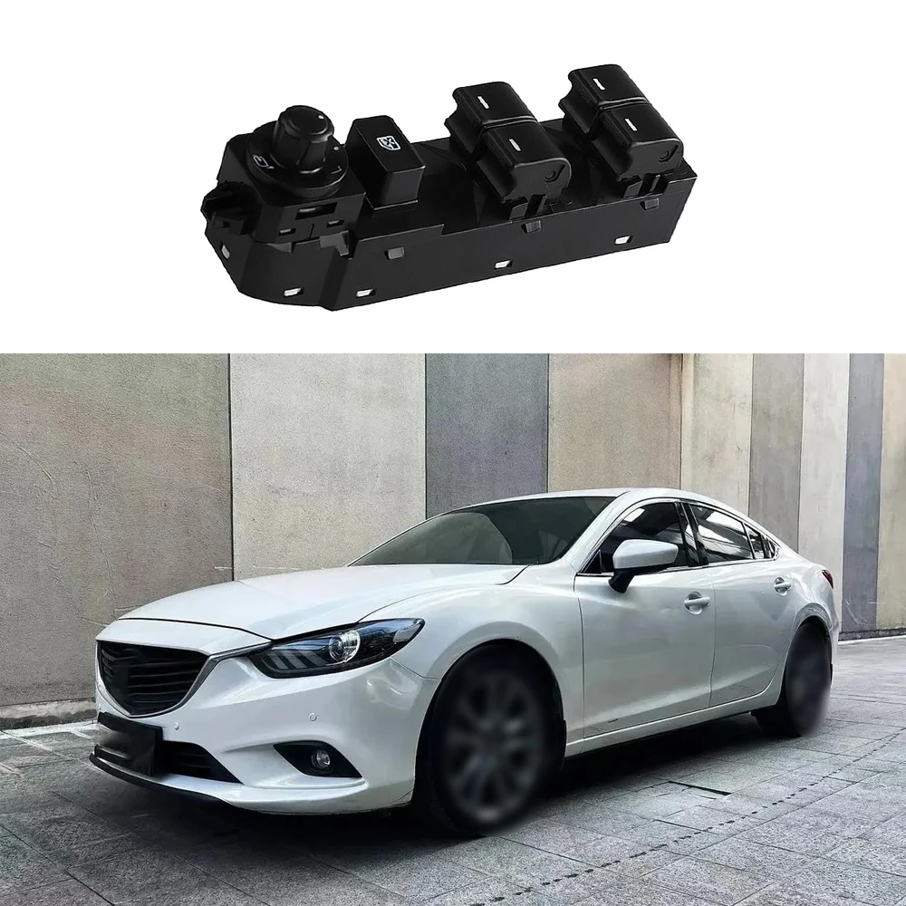 Bouton de commutation principal de fenêtre électrique, lève-vitre, conducteur avant gauche pour Mazda 6 2014 – 2015 GKL2-66-350A GKL 266350 Un 14+12 broches