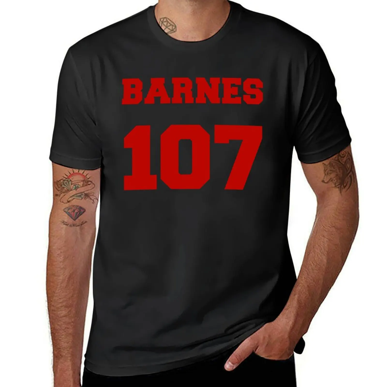 

Barnes T-Shirt vintage graphic tee blue lock shirts graphic tee cheap stuff plain black t shirts men