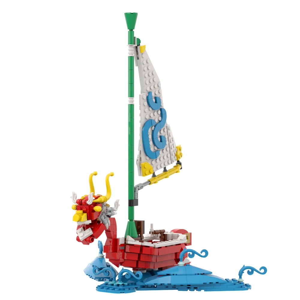 MOC-Aventura no Grande Mar Veleiro Building Blocks Jogo, Winds-Wakers Barco, Modelo de Navio Marinho, Brinquedos Tijolos, Presente de Aniversário para Crianças