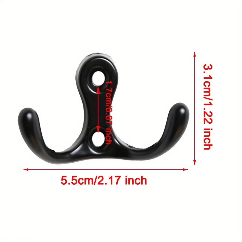 4/8pcs Aluminum Alloy Door Back Hook Minimalist Clothes Hat Hook Cabinet Door Hanging Hook