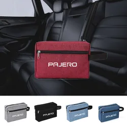 Car Portable USB Data Line Charger Plug Car keys driver's license Storage Bag For Mitsubishi PAJERO V87 V93 V97 V33 4 2 3