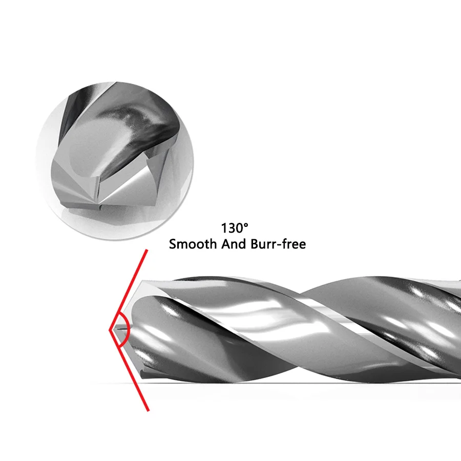 Tagliente resistente all'usura 45 ° trapano in acciaio al tungsteno lega integrale tornio superduro speciale trapano in acciaio trapano a torsione in acciaio inossidabile