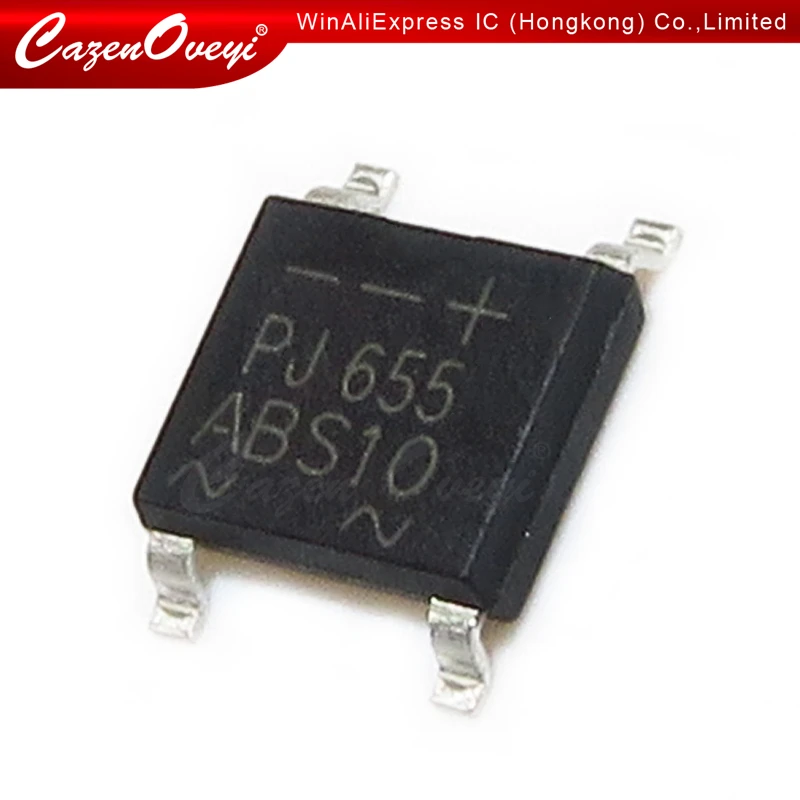 CazenOveyi 50pcs/lot ABS10 SOP-4 SMD Rectifier bridge pile IC chip In Stock