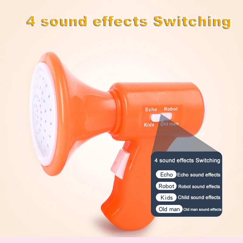 

Novelty Funny Multi Voice Changer Amplifier 4 Different Voices Puzzle Kids Play House Toys Handheld Speaker Voice Changer Toys