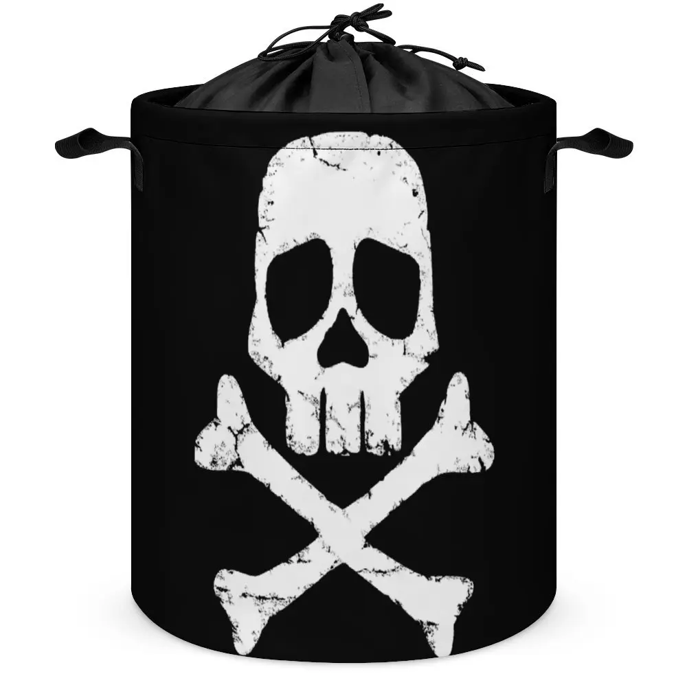 Captain Harlock S Jolly Roger Essential Tie Up Your Dirty Pocket Laundry Basket Multifunctional Towels Super Soft Convenient Top