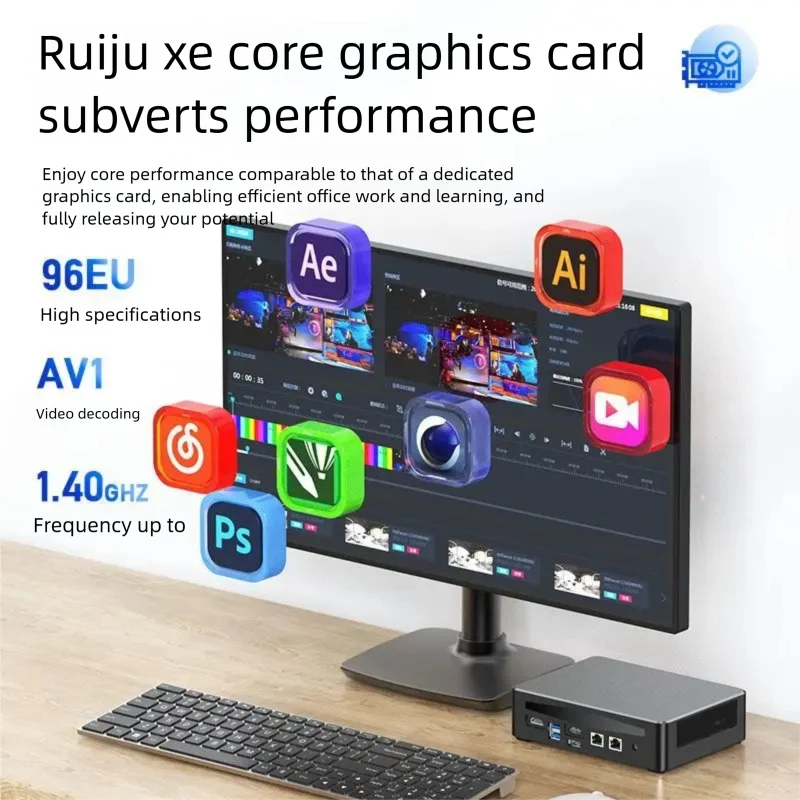 Mini PC desktop portatile Intel Core I9 di 13a generazione con doppia rete Thunderbolt 4 per giochi domestici e uso in ufficio