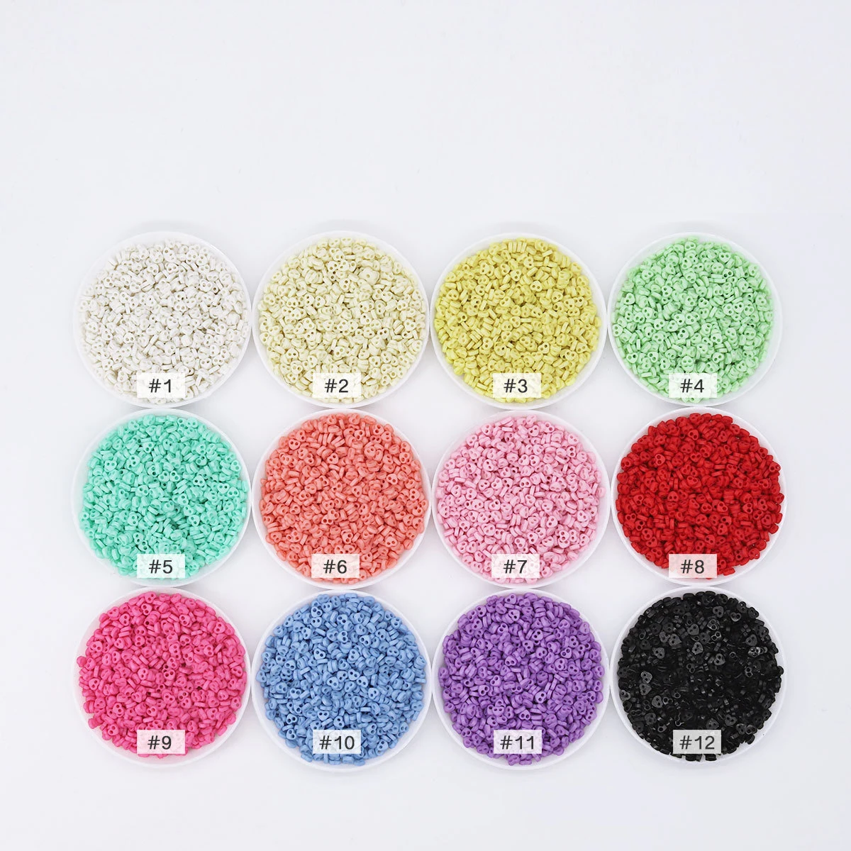 50-200pcs 4mm Resin Heart Mini Buttons Sewing 2 Holes Tiny Doll Clothes Button For DIY Cartoon Crafts Garment Scrapbooking