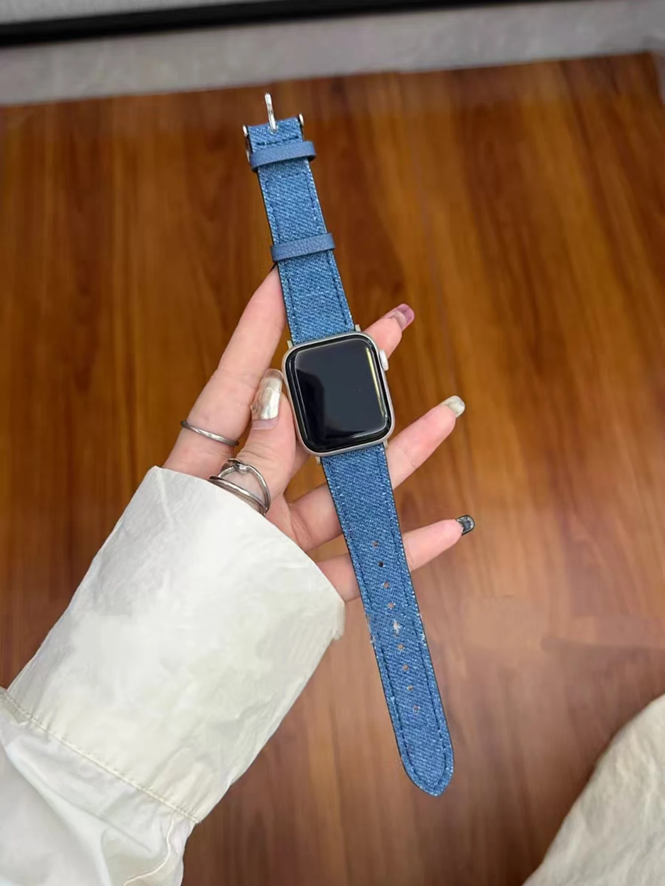 Leather loop For Apple Watch band Watchband Series Ultra 11/10/9/8/7/6/5/4/3/2 SE 38mm 40mm 41mm 42mm 44mm 45mm 46mm 49mm Strap