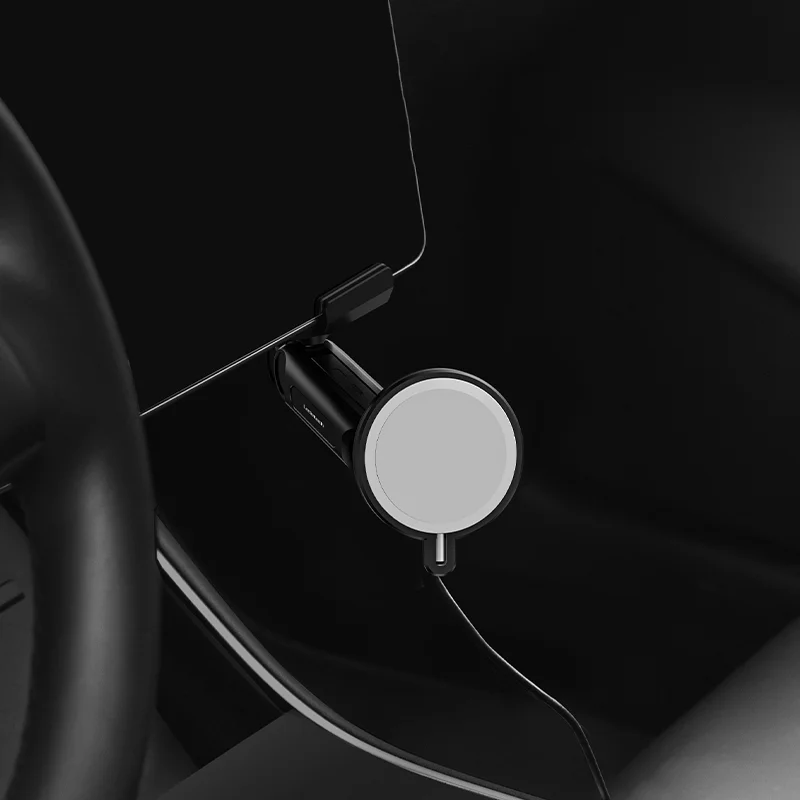 حامل هاتف Magsafe لطراز تسلا ص 3 ، 15 واط ، شحن لاسلكي سريع ، حامل ، سيارات ، قطع غيار داخلية