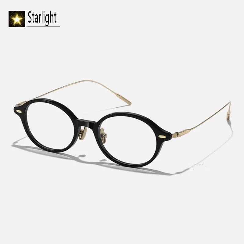 خفيفة للغاية السلحفاة البيضاوي نظارات بمادة الخلات الإطار النساء موضة وصفة طبية القراءة النظارات إطارات أنثى امرأة قصر النظر 144 مللي متر