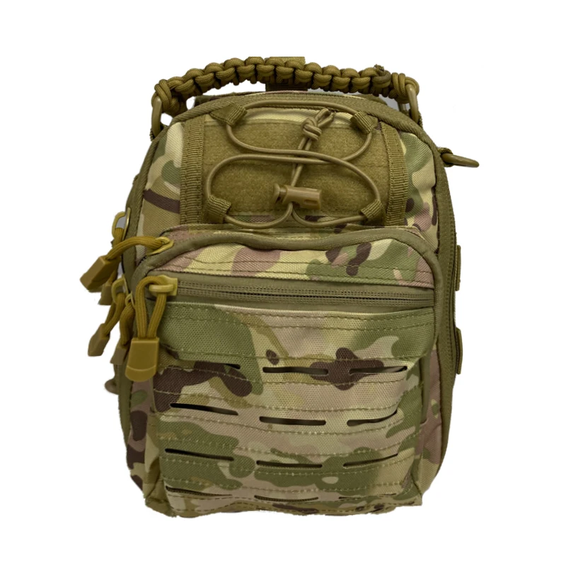 

Тактическая сумка Molle с лазерной перфорацией, портативная спортивная сумка через плечо, для активного отдыха, походов, кемпинга, спортивная наплечная сумка, сумка-чехол