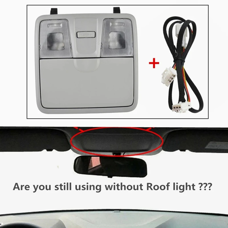 Car Accessories Car Overhead Light Console Reading Light Assy Fit For Hyundai Elantra GT I30 IX25 2012-2016 Grey