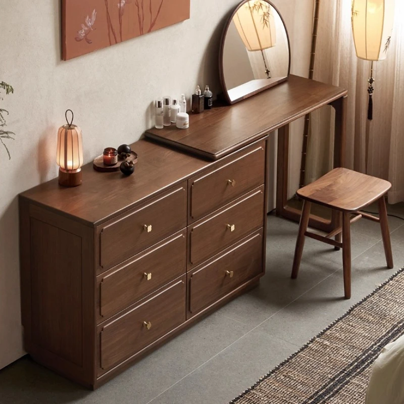 Bedroom Computer Dressing Table Makeup Shelf Wood Garden Vintage Vanity Table Comfortable Cosmetics Vestidores Home Furniture
