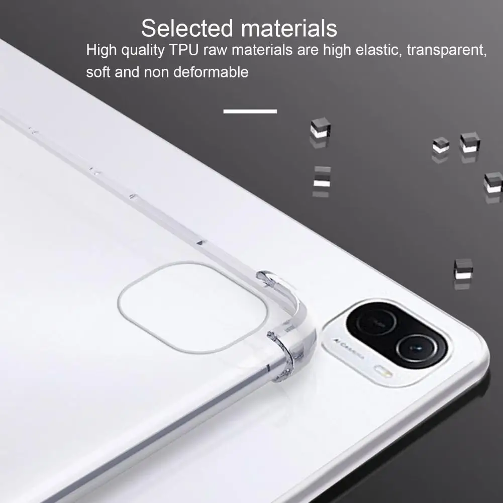 Etui TPU dla MiPad 5 Pro 11 Cal etui ochronne na Tablet cztery przezroczysty tył xiaomi Mi Pad 5 Mipad5 5Pro
