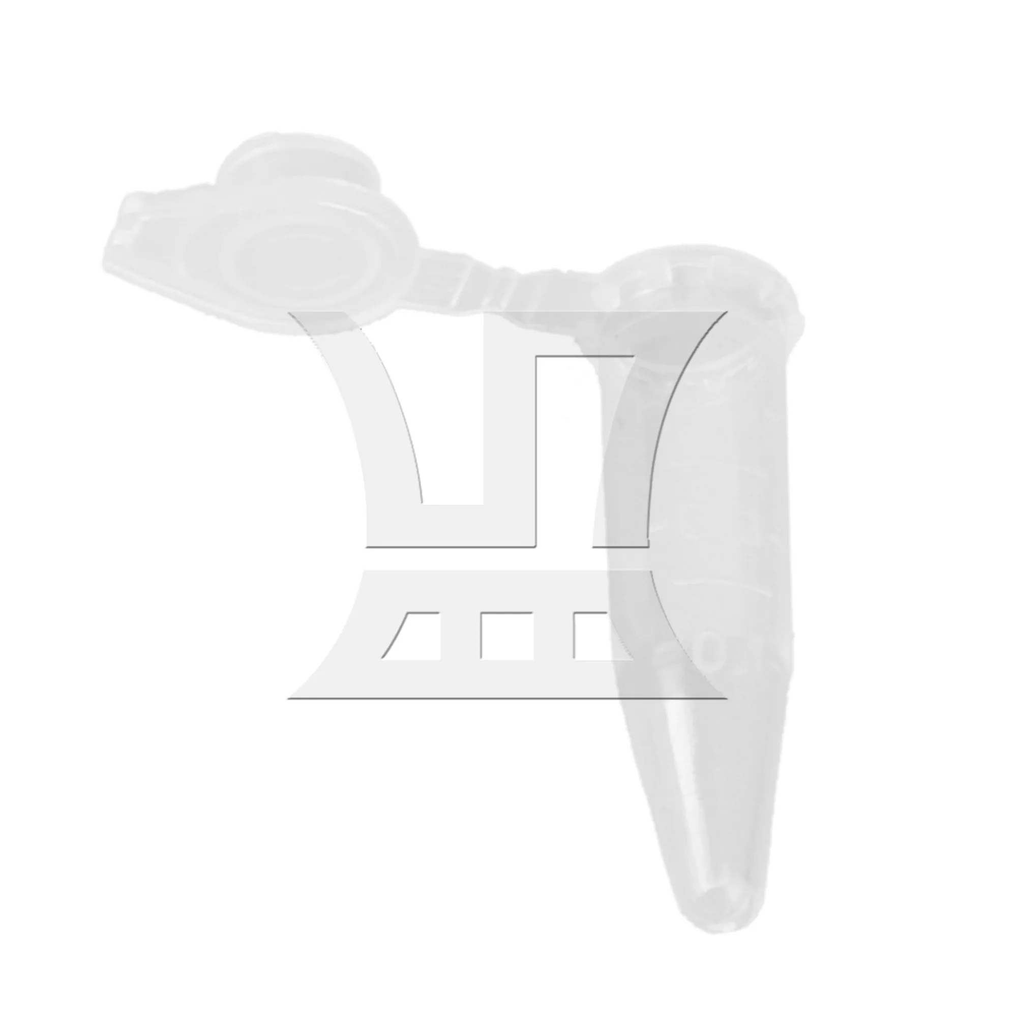 

BQLZR 1pc Plastic Covered Centrifuge Tube 0.5ml White for Laboratory